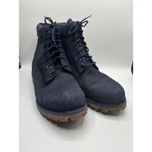 Timberland boots men’s 11.5 navy blue Suede leather
